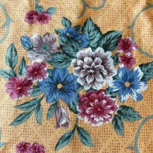 Fabric Weavetex 1 yard X 43” Floral Vintage Sewing Quilting Apparel Cotton #2B24